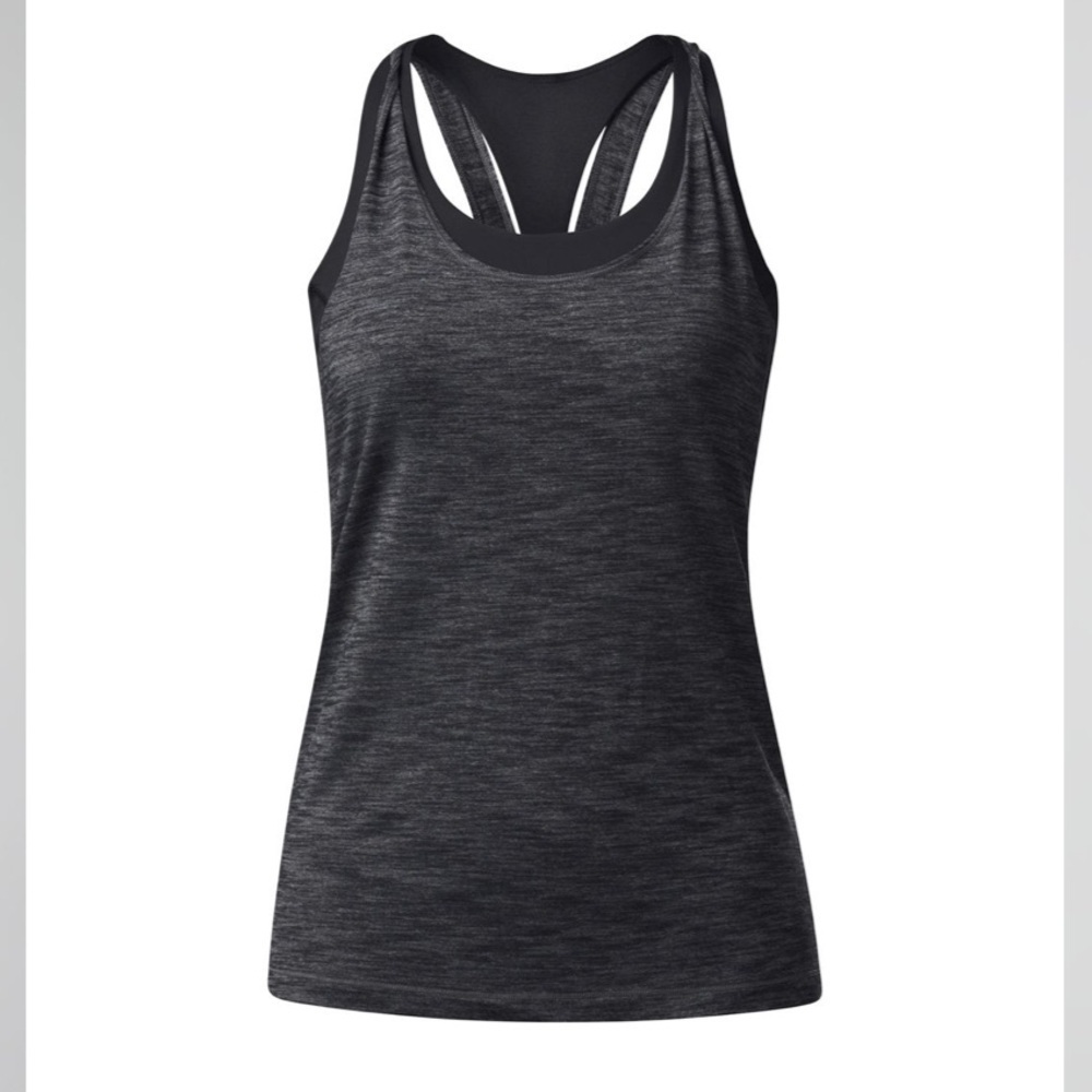 Lululemon Twist and Toil Tank Heathered Black / Black - Picture 3 of 11